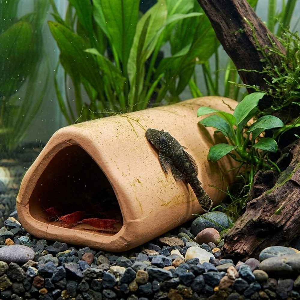 Ozdoba Ceramiczna Tunel do Akwarium Terrarium 14cm Happet